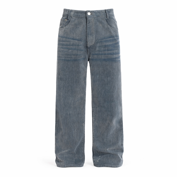 Loose Straight Leg Denim Blue - Mäson Zögern