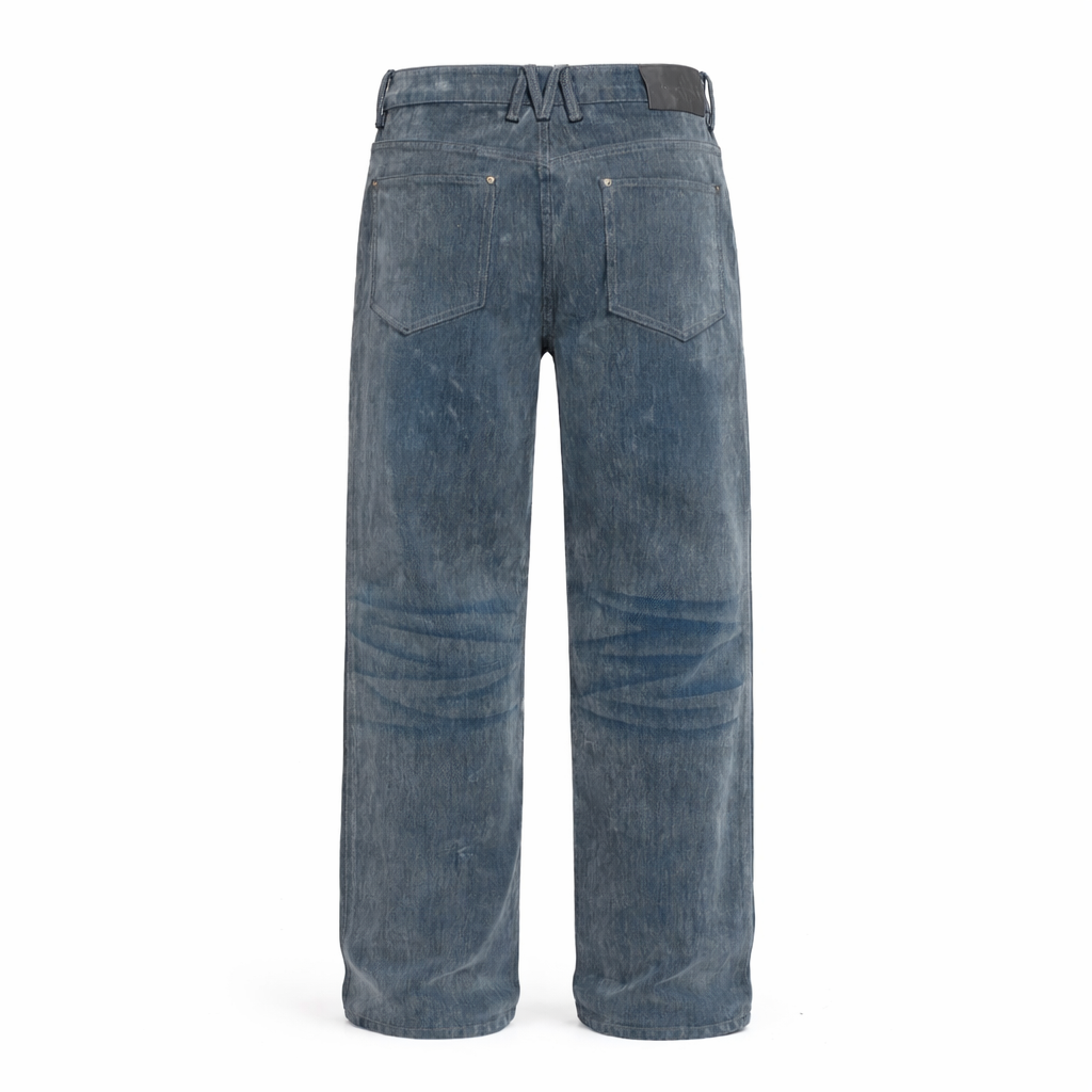 Loose Straight Leg Denim Blue - Mäson Zögern