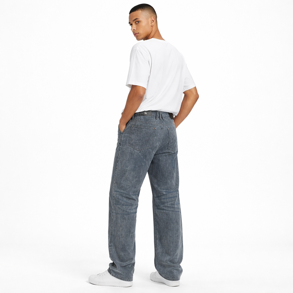 Loose Straight Leg Denim Blue - Mäson Zögern