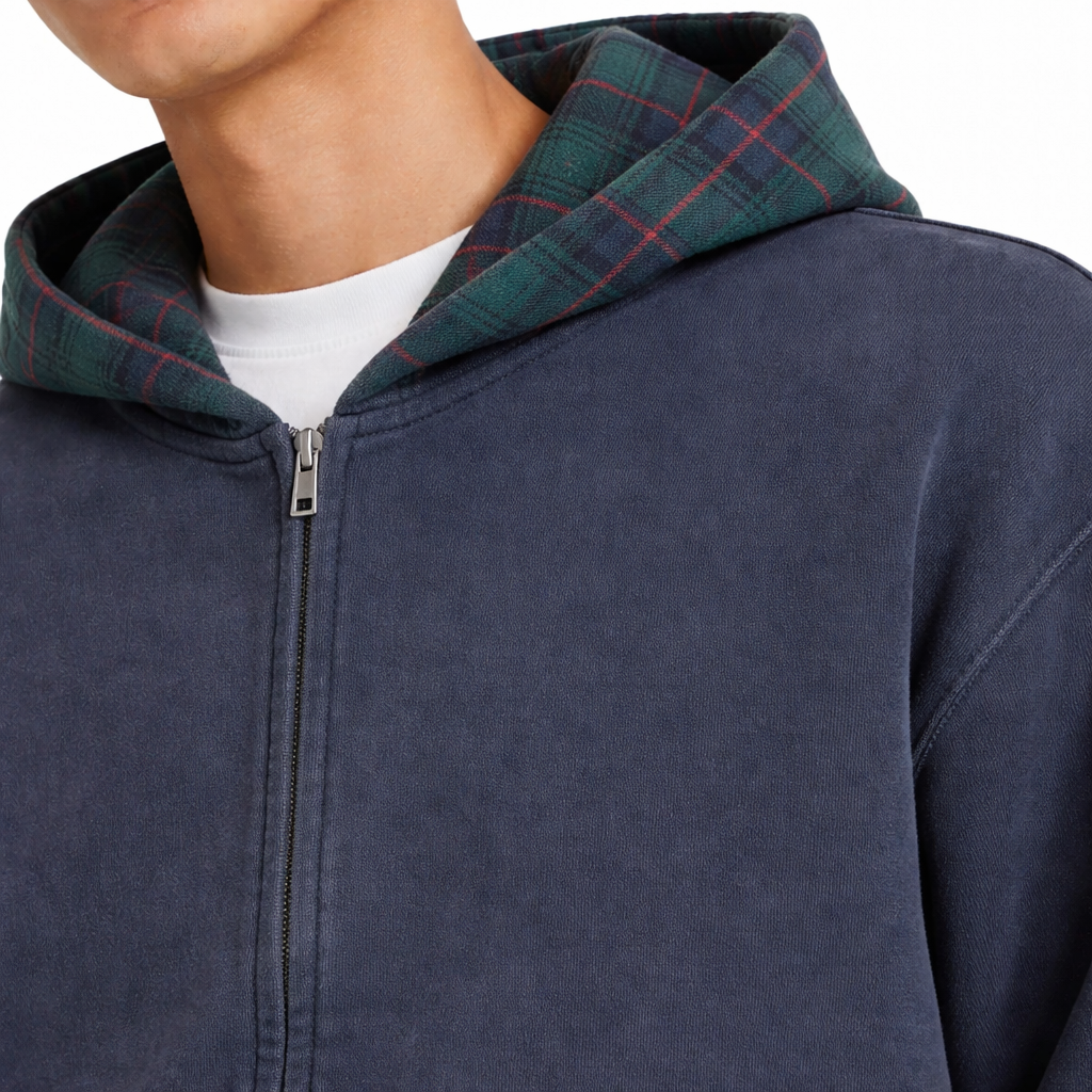 Zip Hoddie BLUE - Mäson Zögern