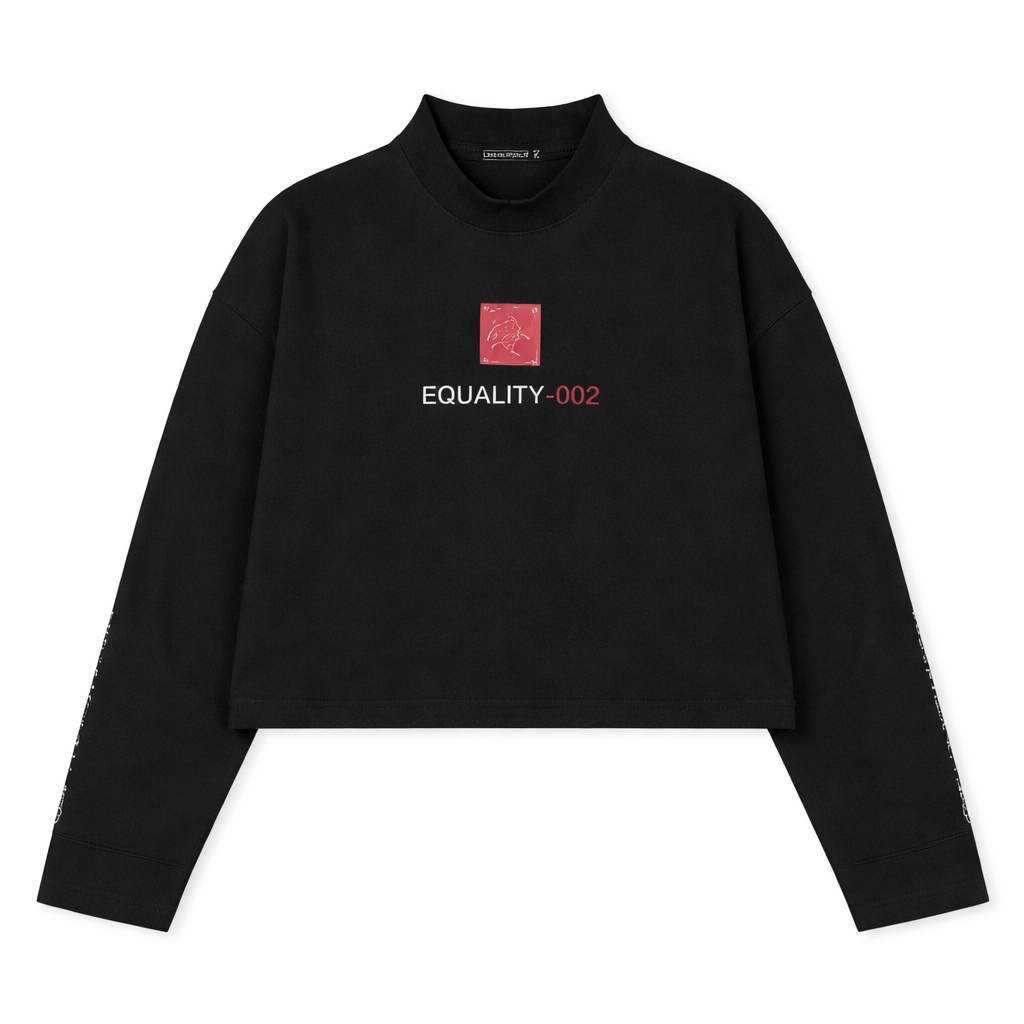 Long Sleeve equality-002 Black - BLINDNOPLAN