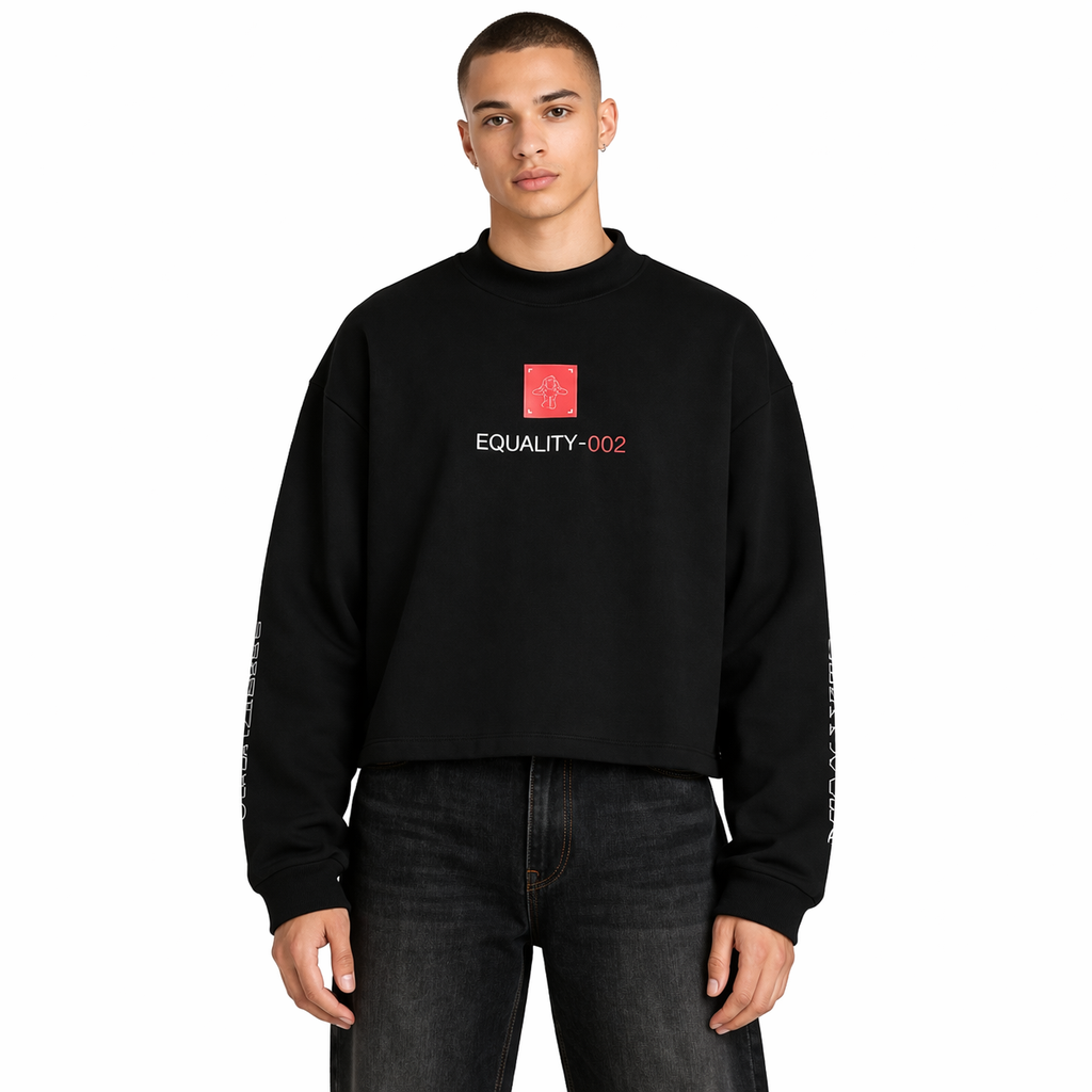Long Sleeve equality-002 Black - BLINDNOPLAN
