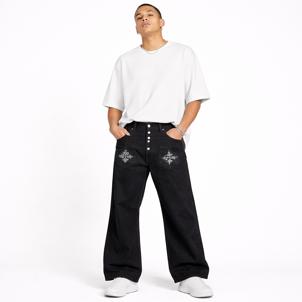 Jeans 2000s pocket black - DETW
