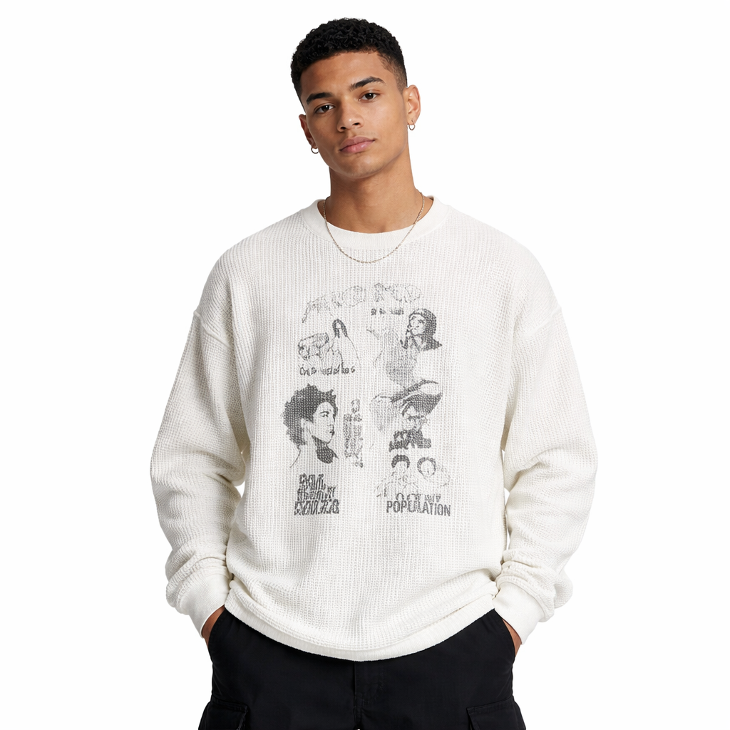 Long Sleeve sin and redemption waffel - EROLE