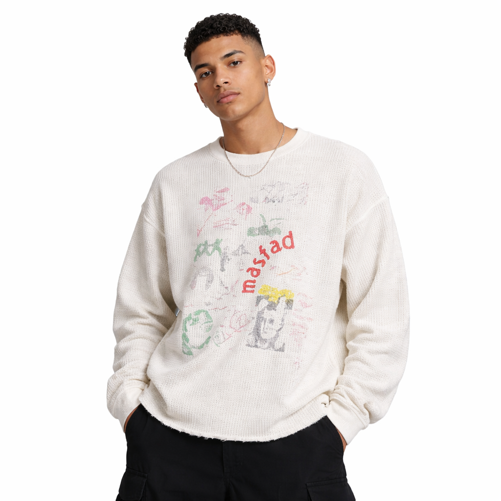 Long Sleeve Carlifornia Holiday Waffel - EROLE