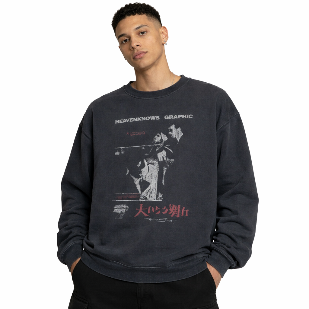 Long Sleeve Graphic Waffel- Heavenknows