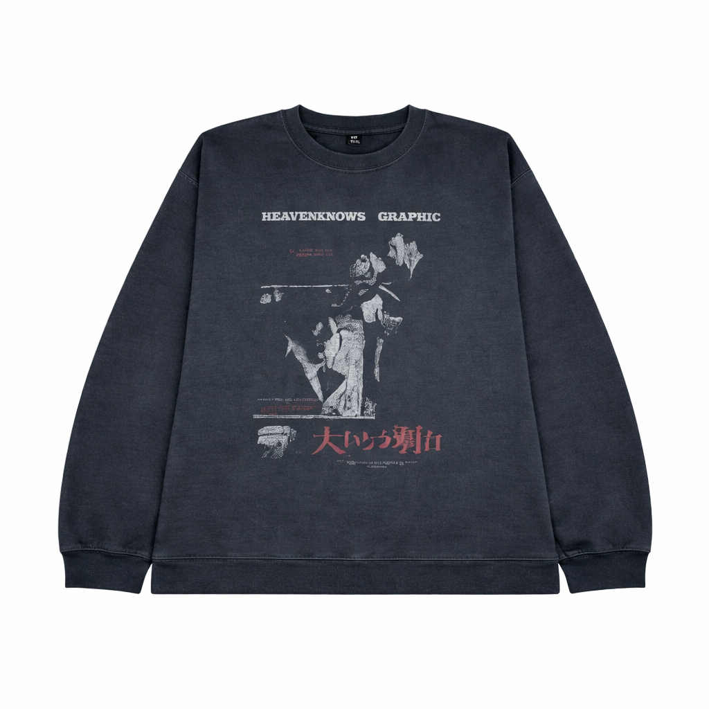 Long Sleeve Graphic Waffel- Heavenknows