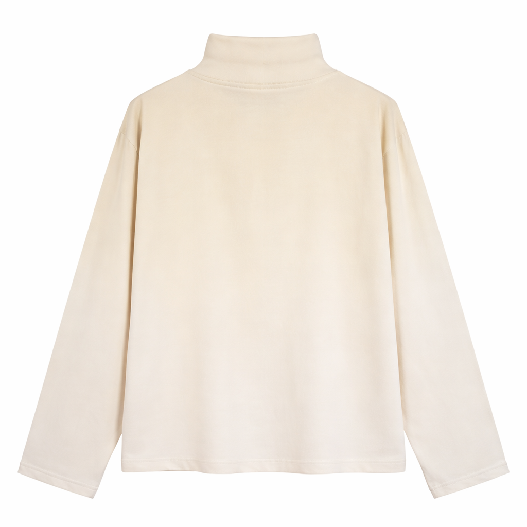 Long Sleeve Logo Beige - Mäson Zögern