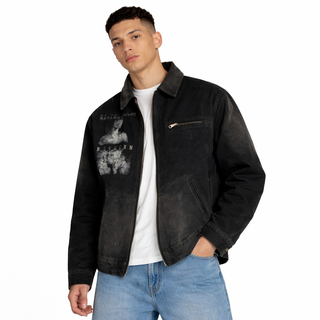 Jacket Detroit Inspired Print - Blacknergz