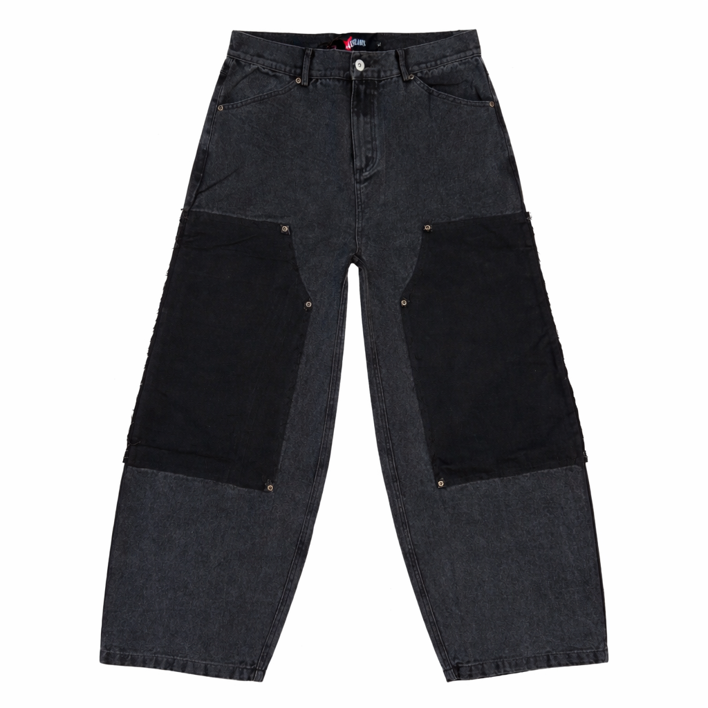 Jeans Ripped star patch cargo - SANSLAWS