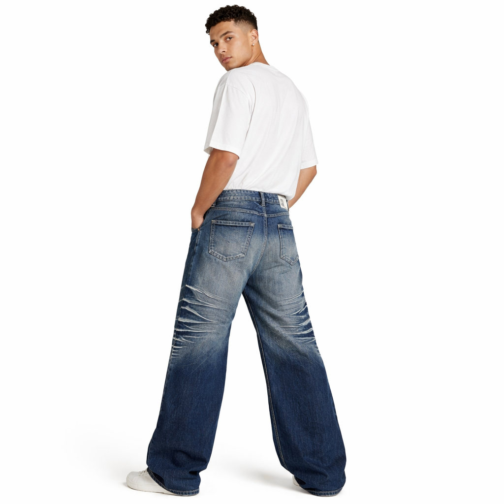 Jeans ice blue washed scimitar - NO E MOSEN