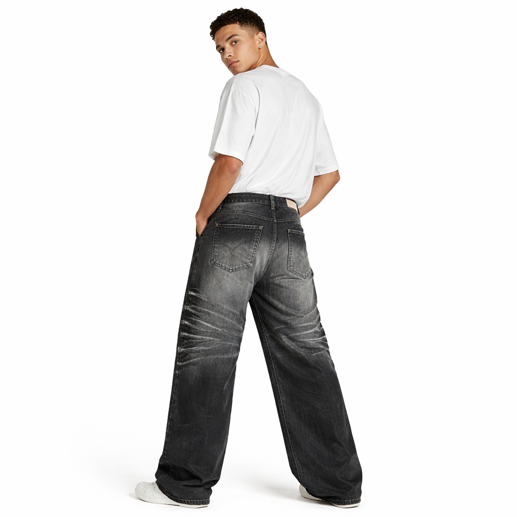 Jeans black washed scimitar - NO E MOSEN