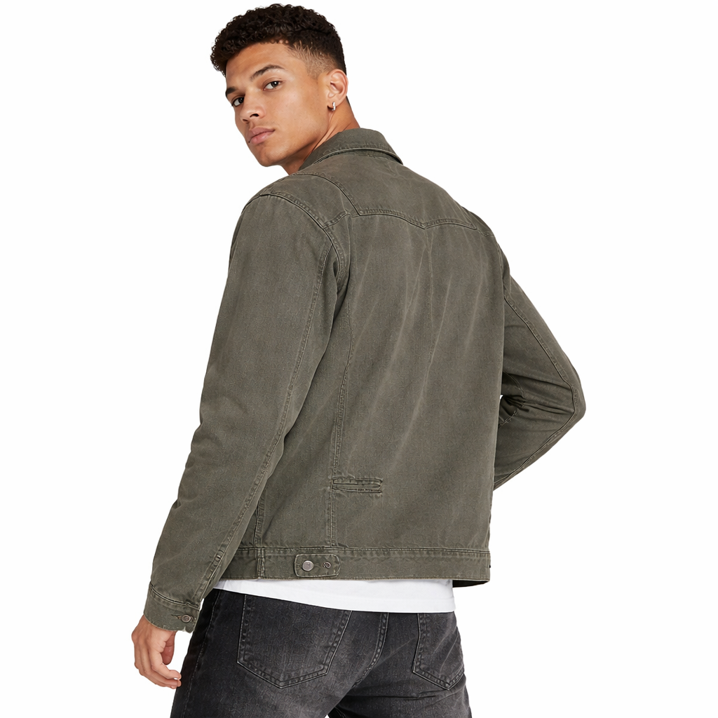 Jacket studded Graffiti Canvas - NO E MOSEN