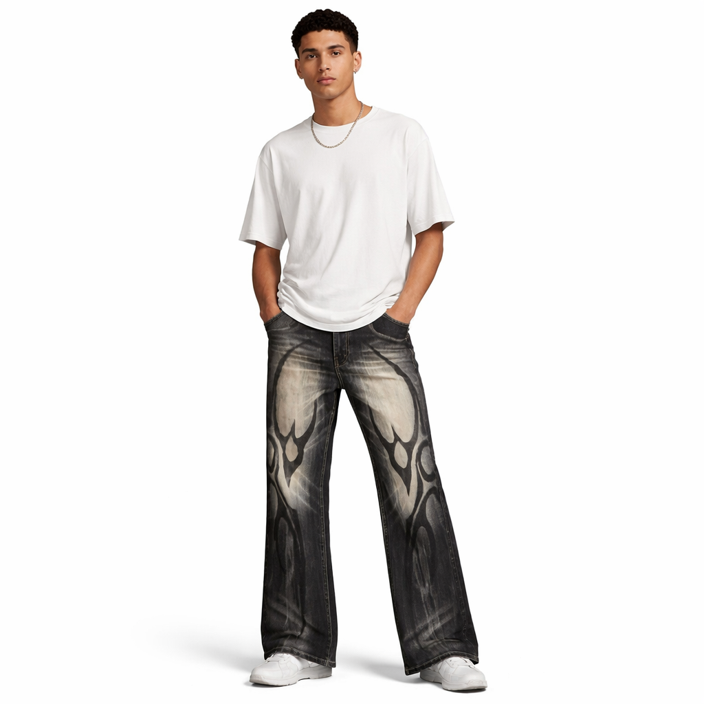 Jeans totem print - DETW