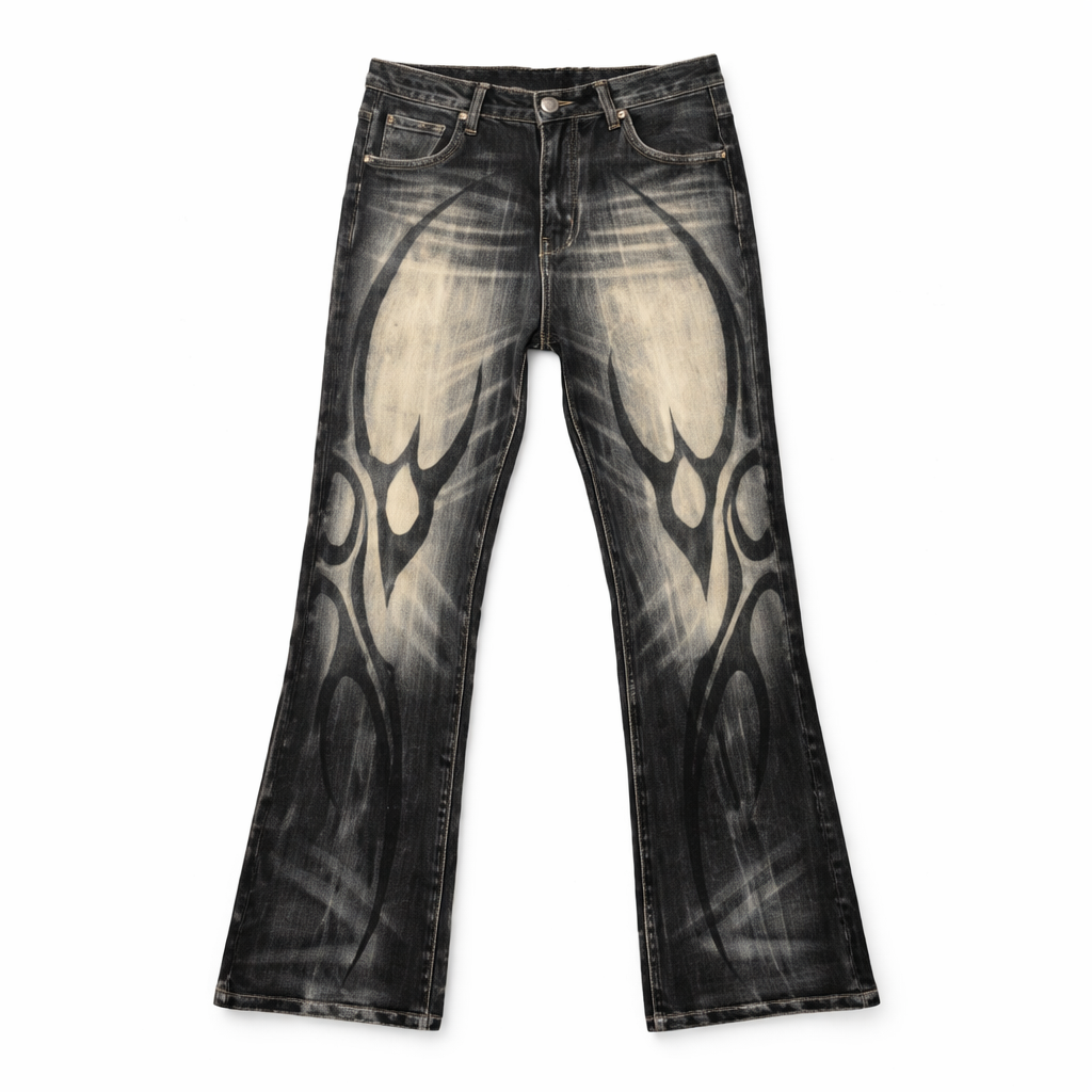 Jeans totem print - DETW
