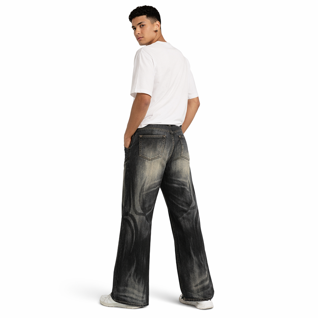 Jeans totem print - DETW