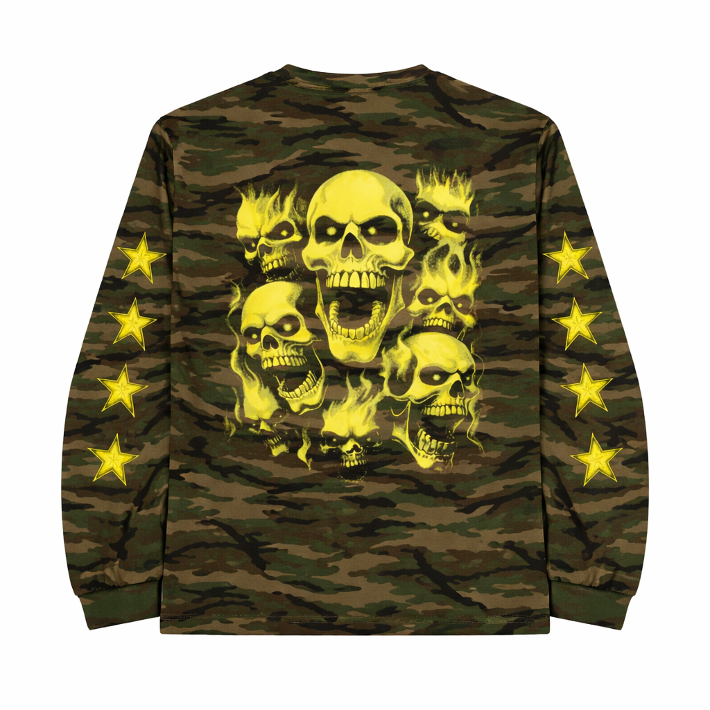 Long Sleeve skull camo - SANSLAWS