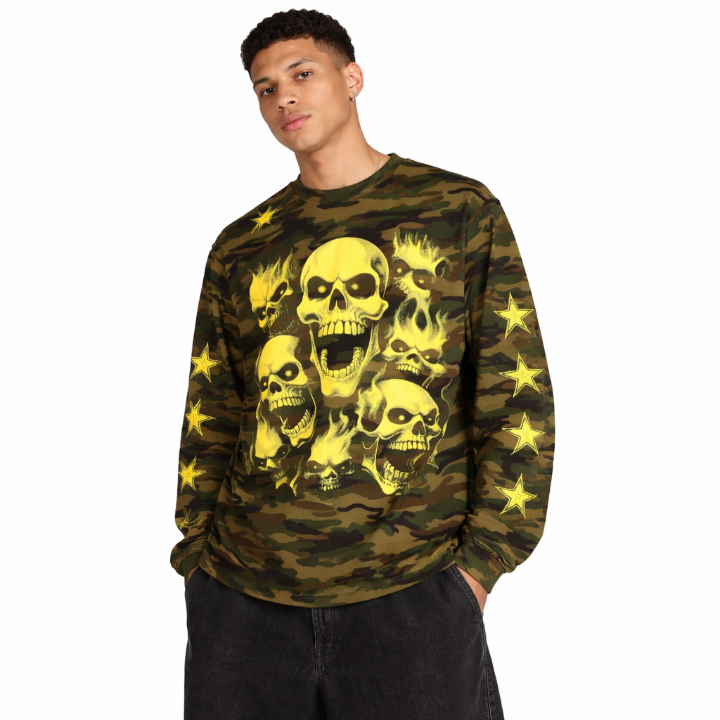 Long Sleeve skull camo - SANSLAWS