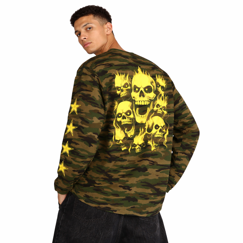 Long Sleeve skull camo - SANSLAWS