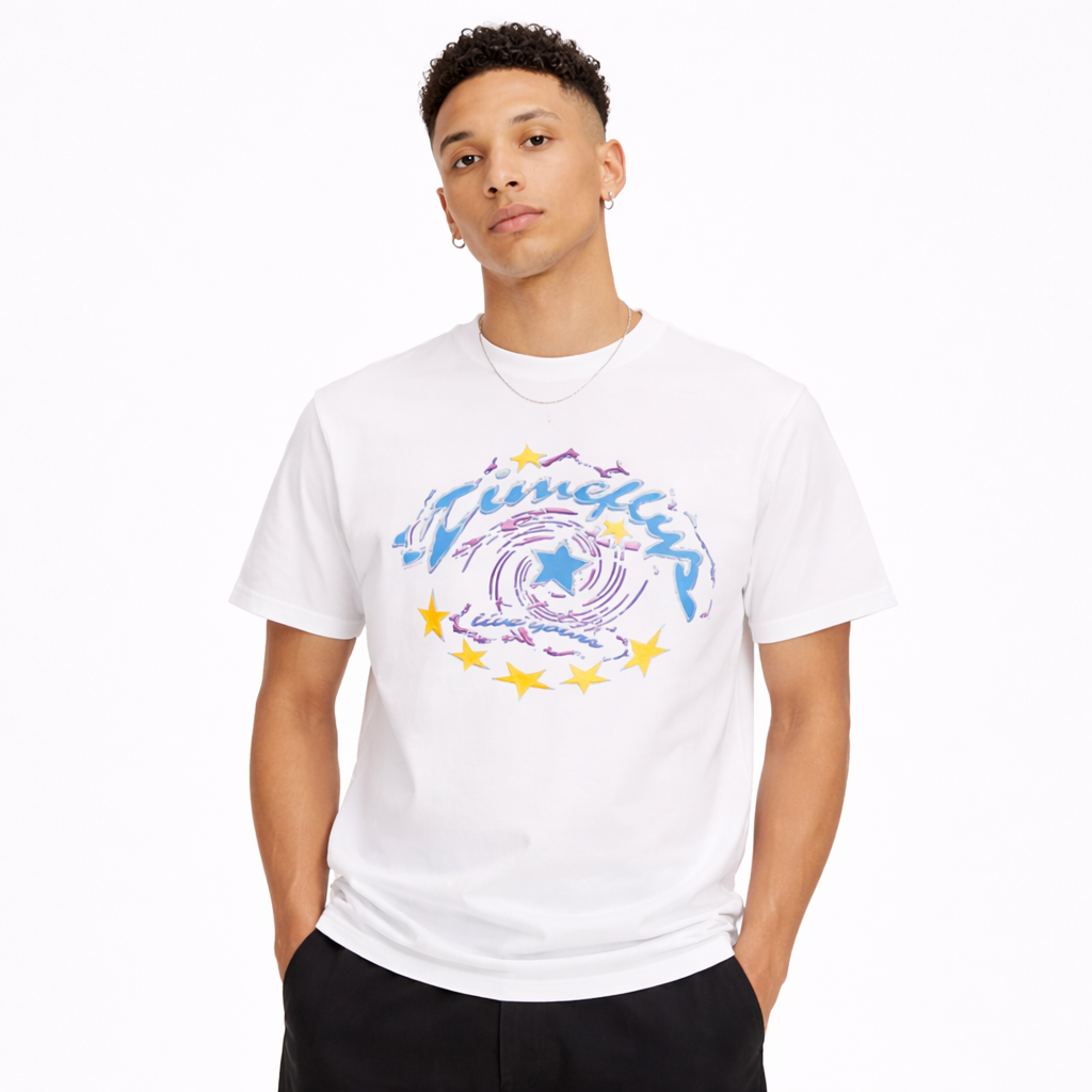 T-Shirt Timeflys White - Solitairwrld