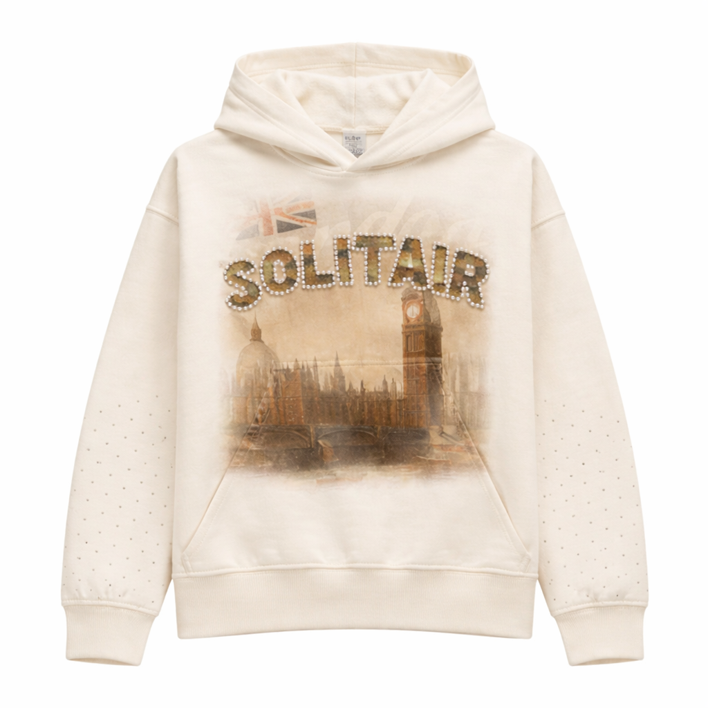 Hoddie LDN Creme - Solitairwrld
