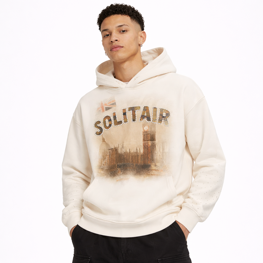 Hoddie LDN Creme - Solitairwrld