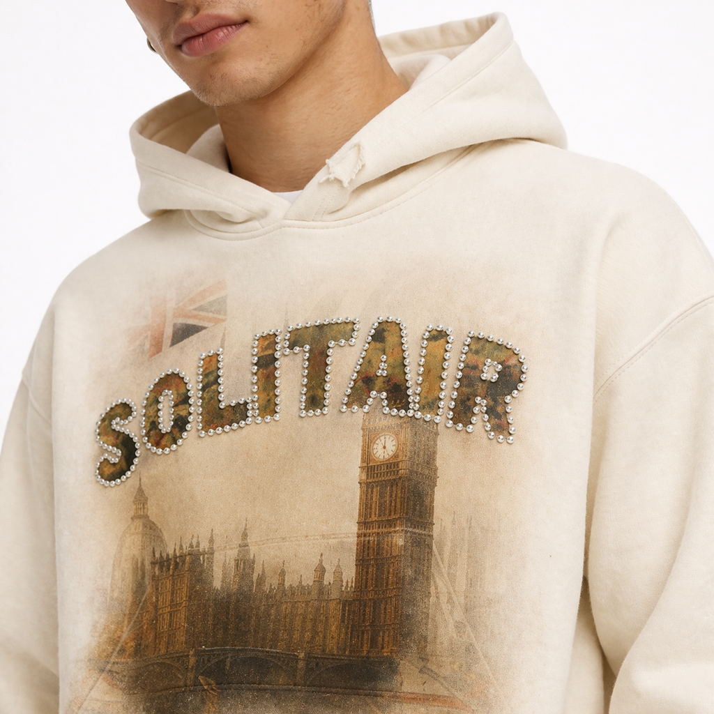 Hoddie LDN Creme - Solitairwrld