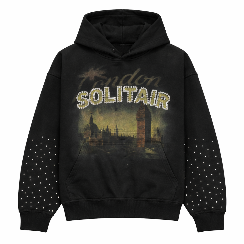 Hoddie LDN Black - Solitairwrld