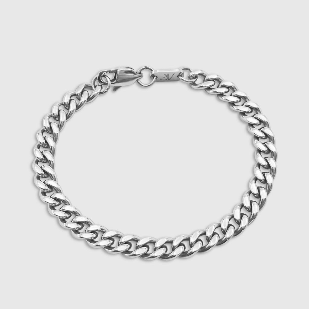 Cuban Armband - Silber (6mm)