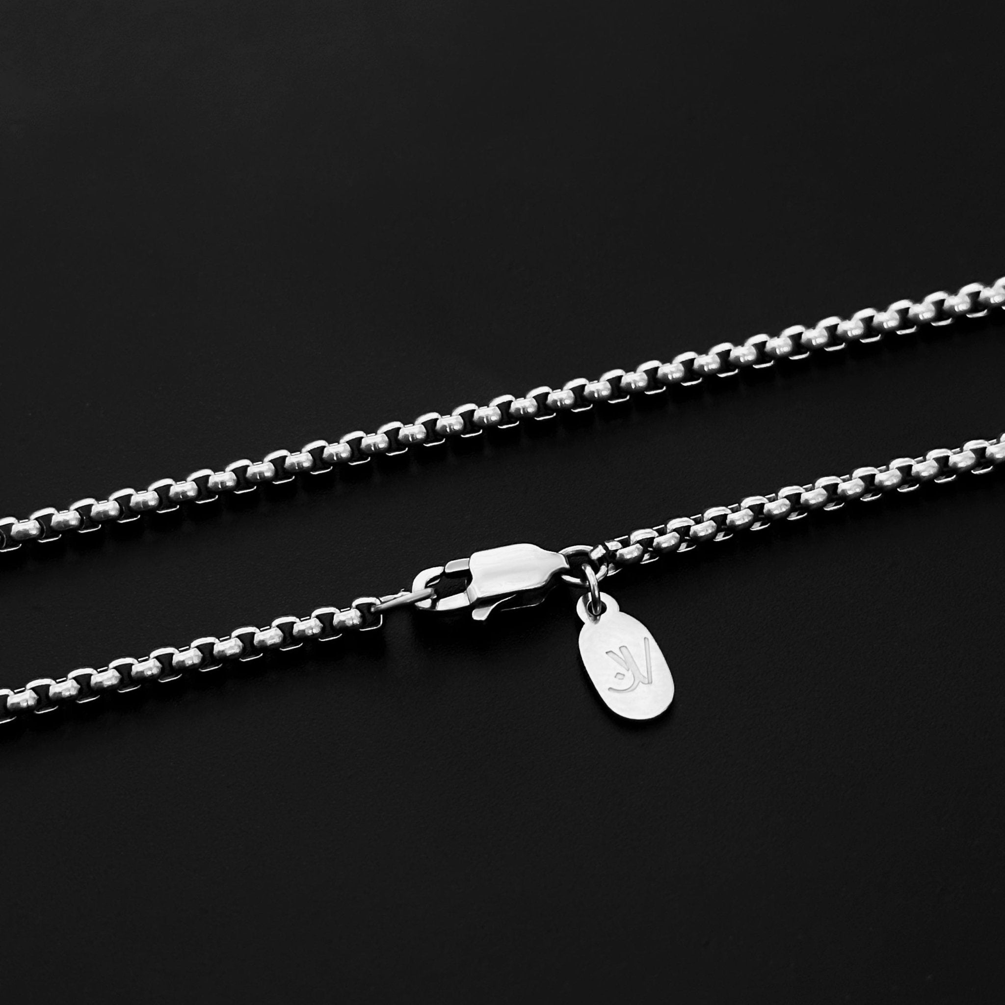 Cross Box Kette - Silber (2,5mm) - Ketten mit Anhänger - 50cm / 20'' - JVillion®