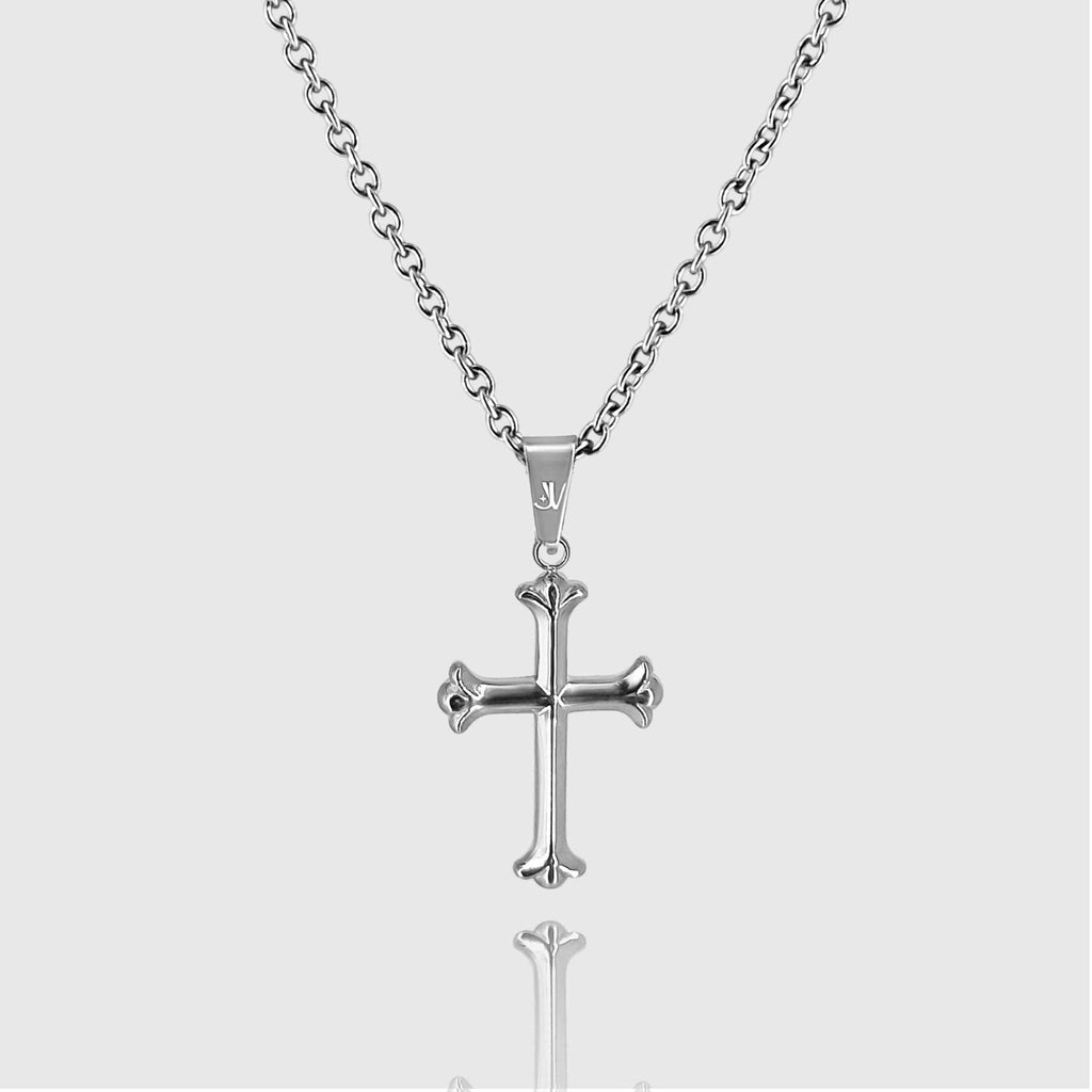 Cross Rolo Kette - Silber (2mm) - Ketten mit Anhänger - 50cm / 20'' - JVillion®