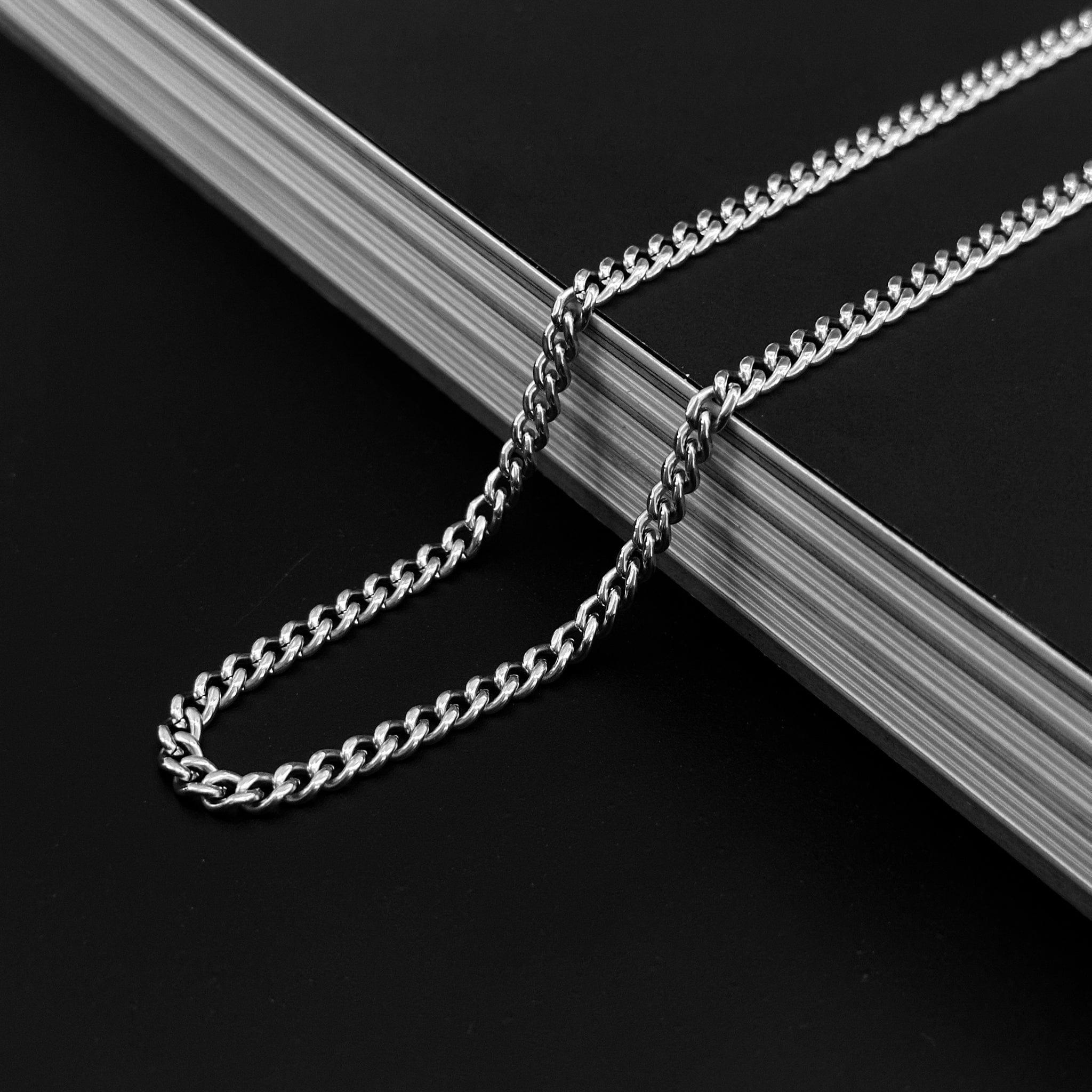 Cuban Kette - Silber (4mm) - Basic Ketten - 50cm / 20'' - JVillion®