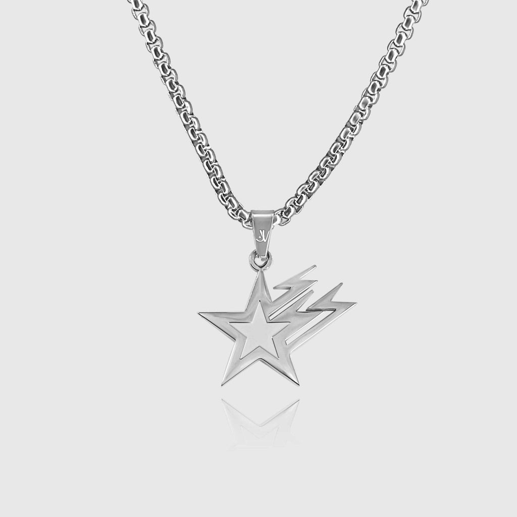 Galaxy Star Box Kette - Silber (2,5mm) - Ketten mit Anhänger - 50cm / 20'' - JVillion®