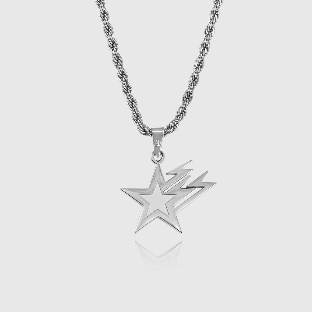 Galaxy Star Rope Kette - Silber (3mm) - Ketten mit Anhänger - 50cm / 20'' - JVillion®