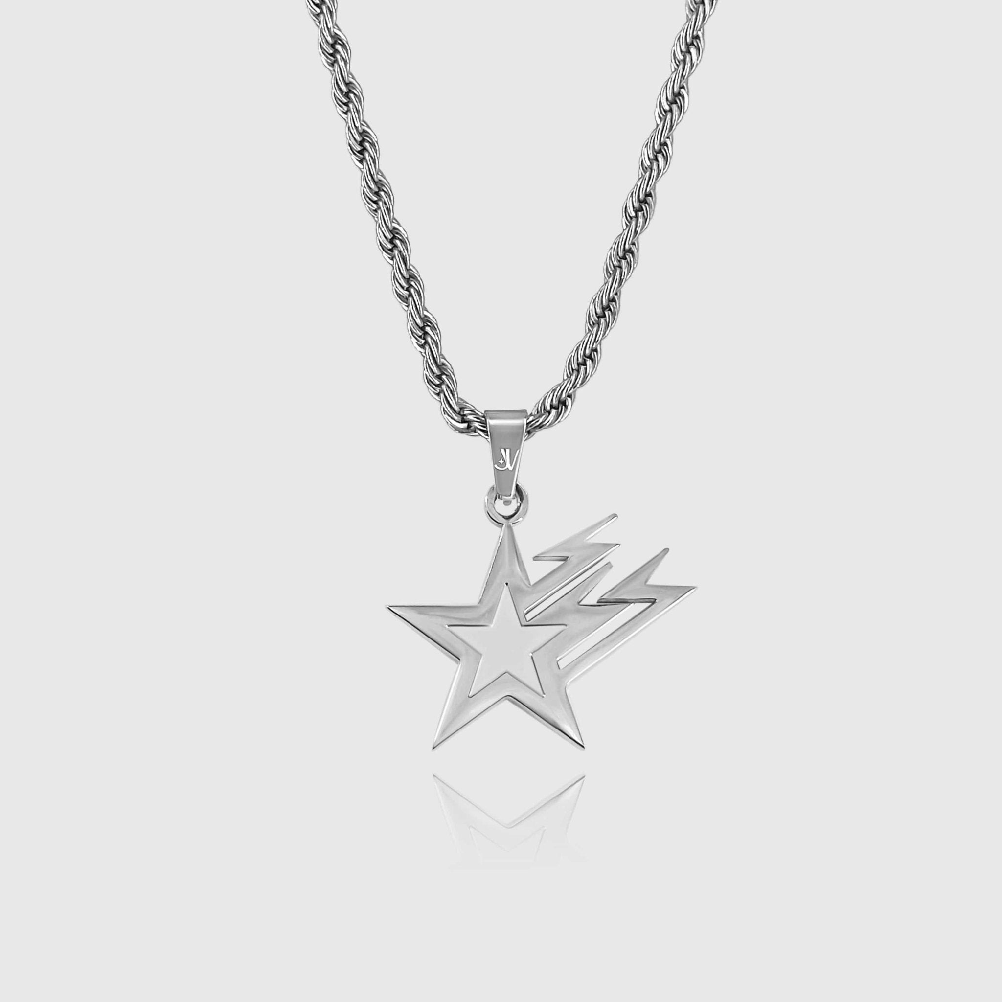 Galaxy Star Rope Kette - Silber (3mm) - Ketten mit Anhänger - 50cm / 20'' - JVillion®