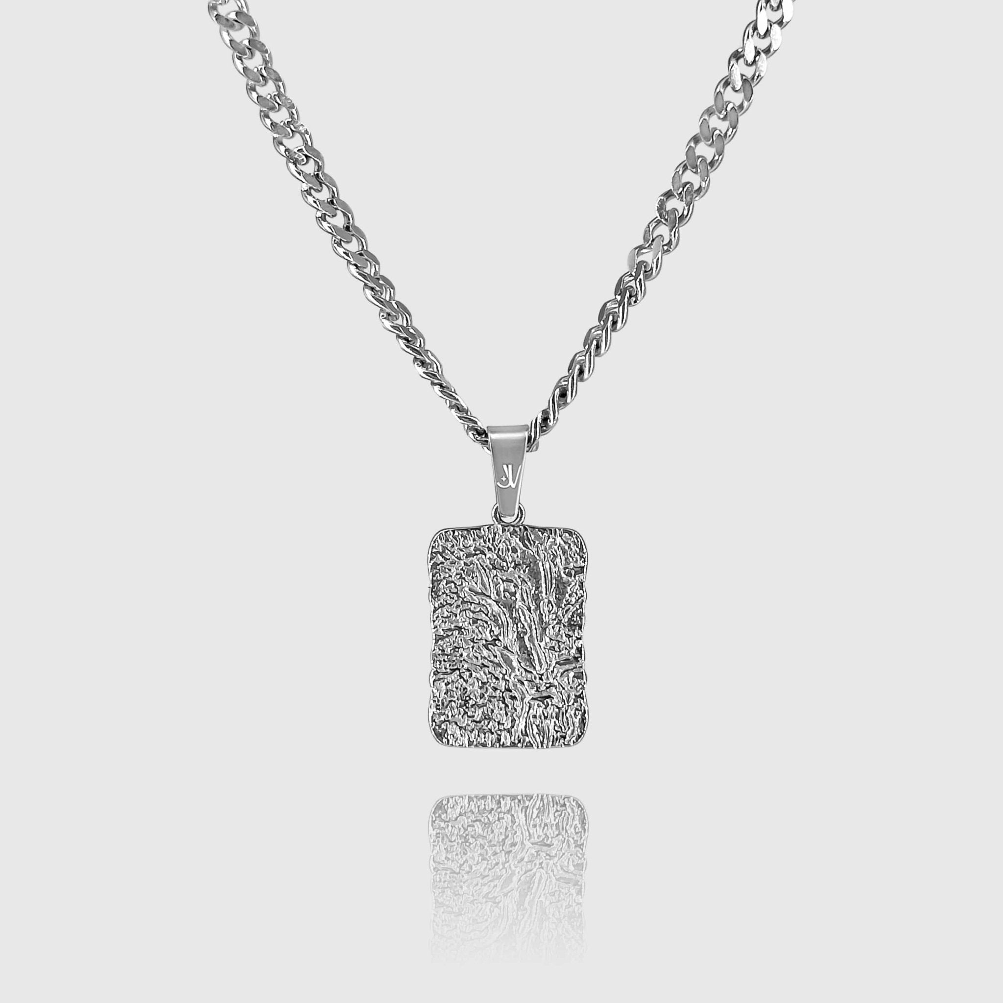 Lava Cuban Kette - Silber (4mm) - Ketten mit Anhänger - 50cm / 20'' - JVillion®