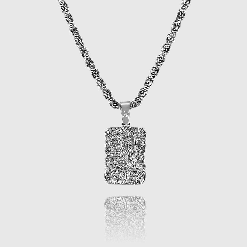 Lava Rope Kette - Silber (3mm) - Ketten mit Anhänger - 50cm / 20'' - JVillion®
