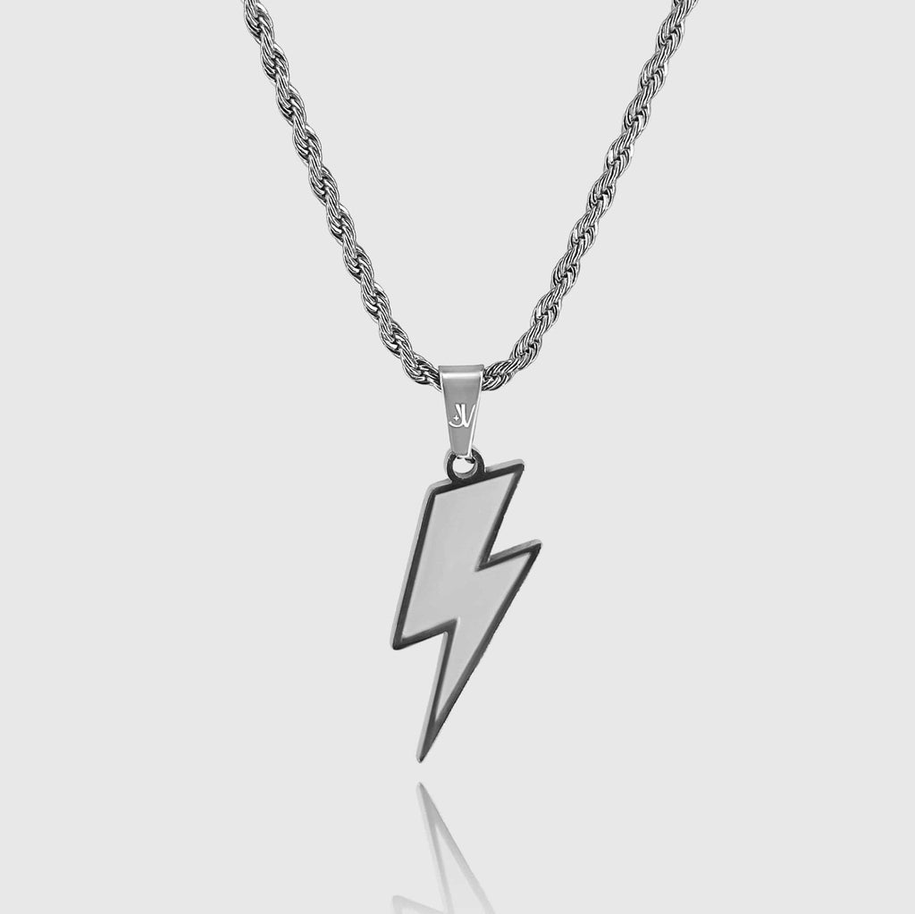 Lightning Rope Kette - Silber (3mm) - Ketten mit Anhänger - 50cm / 20'' - JVillion®