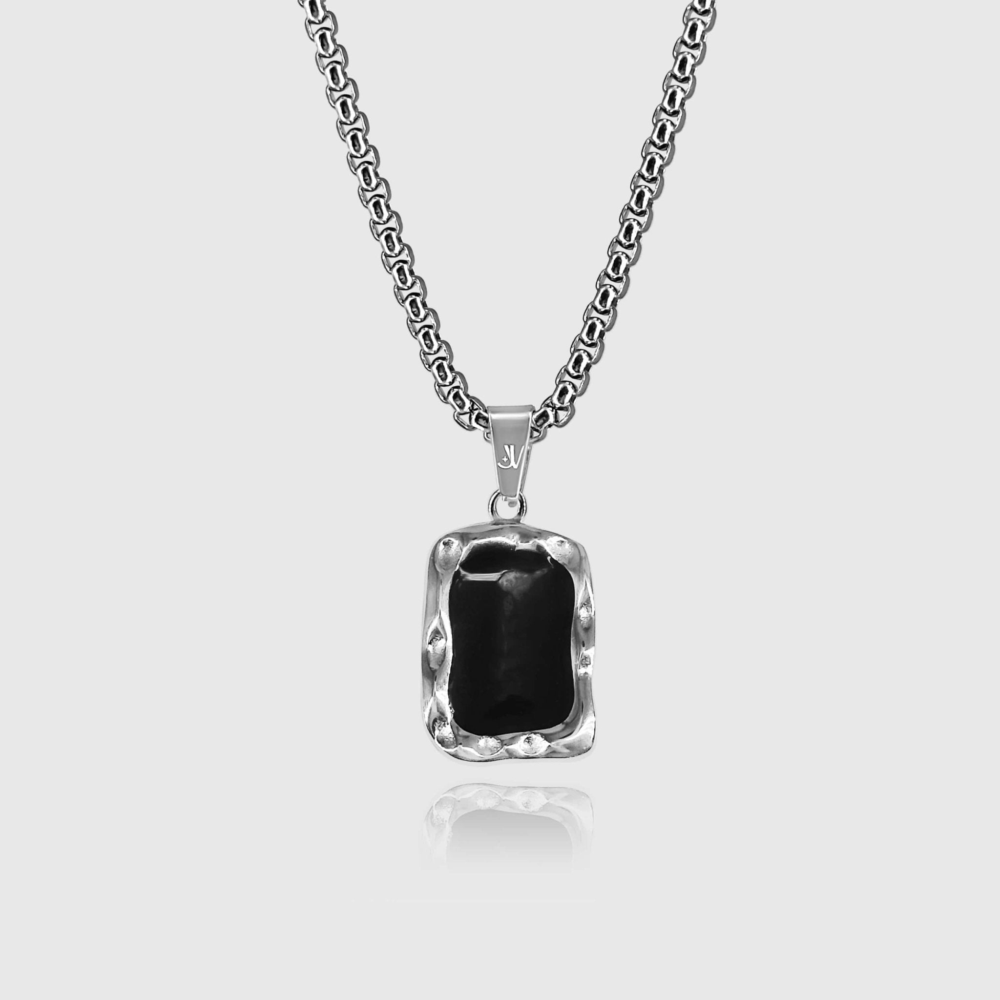 Onyx Box Kette - Silber (2,5mm) - Ketten mit Anhänger - 50cm / 20'' - JVillion®