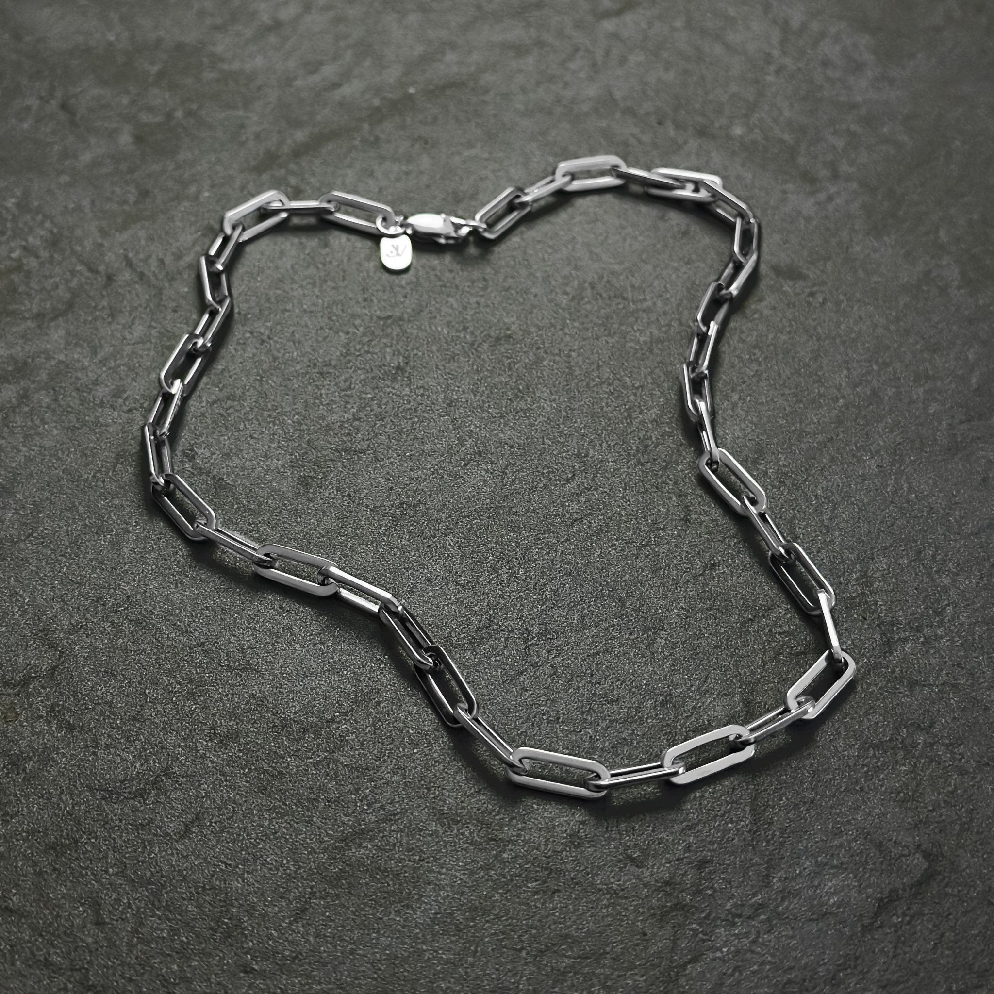 Paperclip Kette - Silber - Basic Ketten - 45cm / 18'' - JVillion®