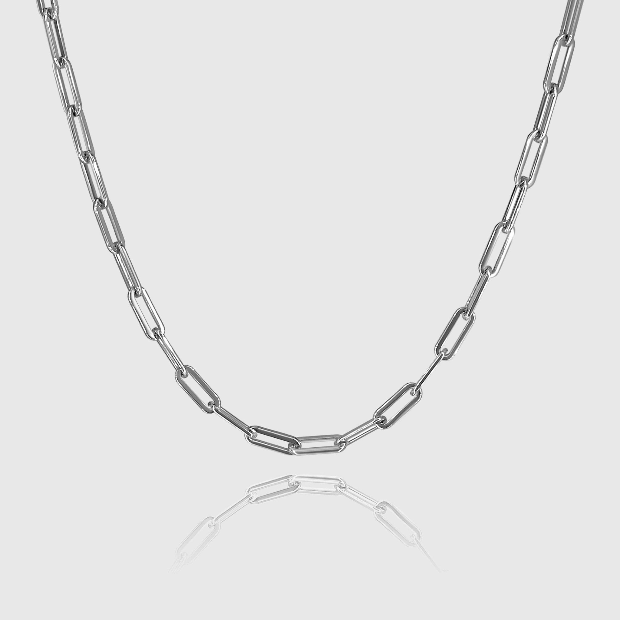 Paperclip Kette - Silber - Basic Ketten - 45cm / 18'' - JVillion®
