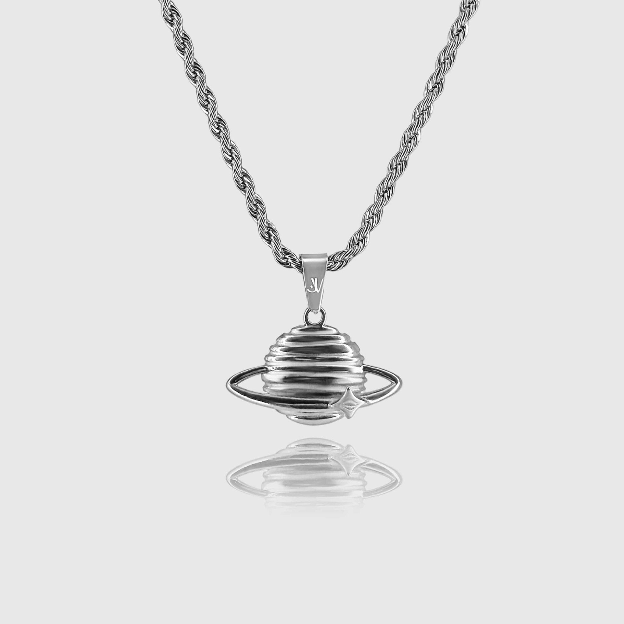 Planet Rope Kette - Silber (3mm) - Ketten mit Anhänger - 50cm / 20'' - JVillion®