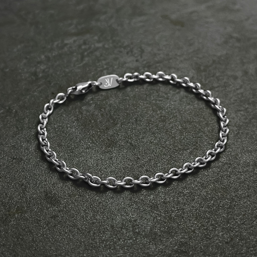 Rolo Armband - Silber (3,5mm) - Armbänder - 18cm - JVillion®