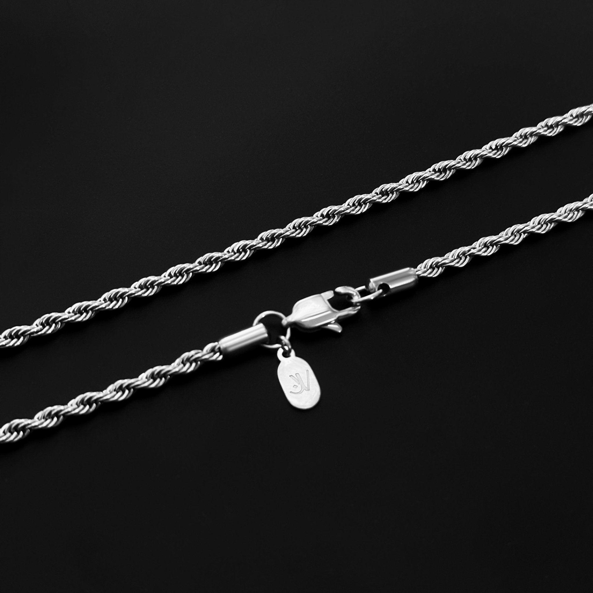 Rope Kette - Silber (3mm) - Basic Ketten - 50cm / 20'' - JVillion®