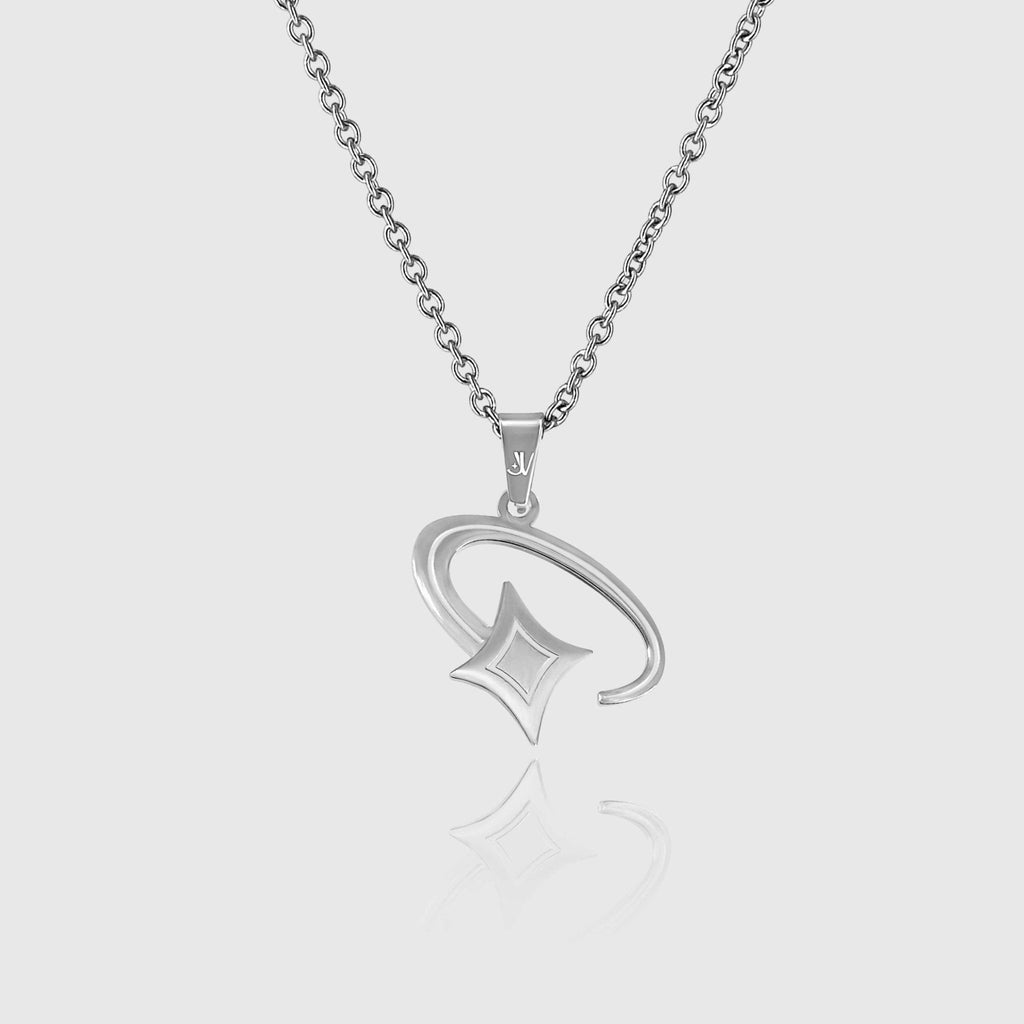 Shooting Star Rolo Kette - Silber (2mm) - Ketten mit Anhänger - 50cm / 20'' - JVillion®