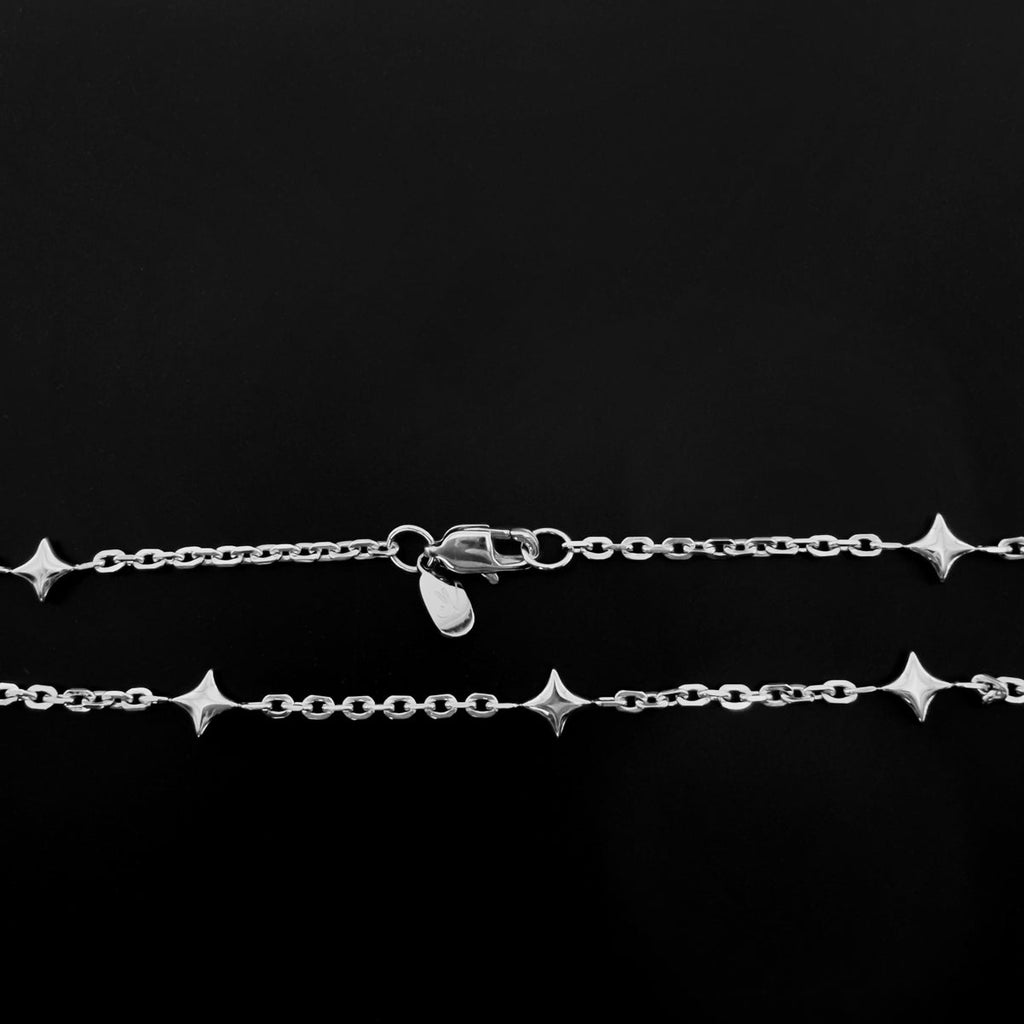 Elegant sterling Silber star charm Kette – modern celestial fine jewelry.