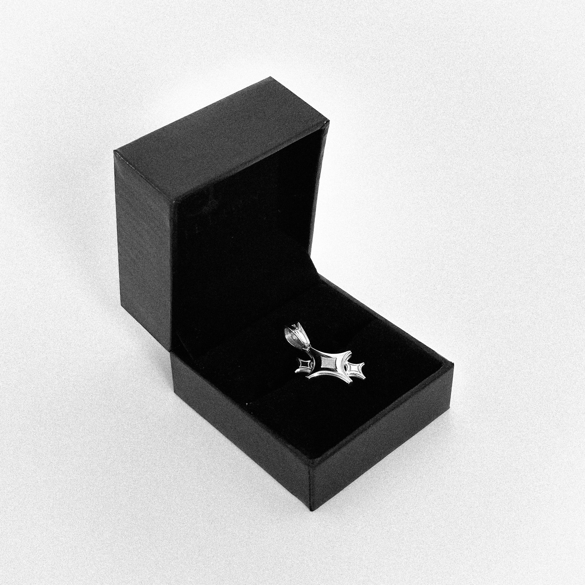 Side View Star Anhänger Halskette Stainless Steel Jewelry